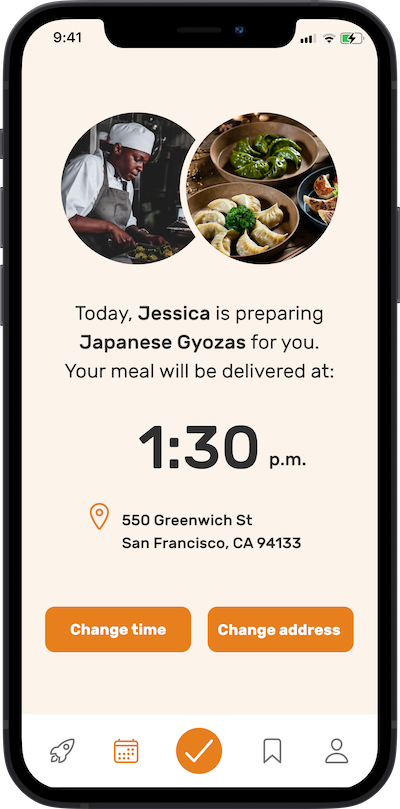 iPhone app preferences selection screen